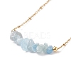 Natural Mixed Stone Chips Beaded Necklaces NJEW-JN03969-3