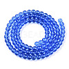 Transparent Glass Beads Strands GLAA-T032-T6mm-04-A-2
