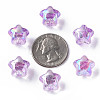 1-Hole Transparent Acrylic Buttons MACR-S373-129-C06-7