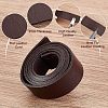 2Pcs 2 Colors Flat Leather Jewelry Cords WL-OC0001-03-4