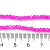 Baking Electroplate Glass Beads Strands X-DGLA-A039-J2MM-B24-4