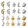 50Pcs 10 Style Starry Sky Theme Alloy Pendants FIND-YW0001-33-1