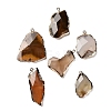 Natural Agate Big Pendants G-Z088-04G-1