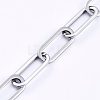 Non-Tarnish 304 Stainless Steel Paperclip Chains CHS-D031-03P-3