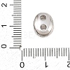 Brass Micro Pave Clear Cubic Zirconia Beads CU-CBAF1EE-01P-3