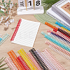 140Pcs 14 Colors Platic Binding Combs FIND-WA0001-15-4