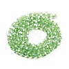 Electroplate Transparent Glass Beads Strands EGLA-A035-T6mm-A09-2