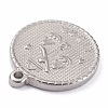 304 Stainless Steel Pendants LS-STAS-O140-02P-L-3