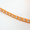 Silver Aluminum Studded Faux Suede Cord LW-D004-09-S-2