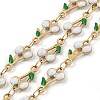 Ion Plating(IP) 304 Stainless Steel Enamel Cherry Link Chains CHS-Z003-01G-05-1