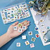 1Set Glass Cabochons GGLA-PH0001-65A-3