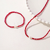 Glass Beaded Stretch Bracelets & Beaded Necklaces SS0956-1-2