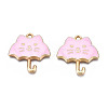 Rack Plating Alloy Enamel Pendants ENAM-T011-191B-2