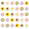 20Pcs Daisy Food Grade Eco-Friendly Silicone Focal Beads SIL-CJ0001-07-1