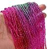 Transparent Painted Glass Beads Strands X1-DGLA-A034-T2mm-A24-2