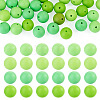 40Pcs 4 Colors Round Silicone Focal Beads SIL-TAD0001-02C-1