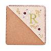 4Pcs Letter Personalized Hand Embroidered Corner Bookmarks JX587R-2