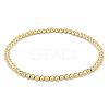 Bohemia Brass Round Beaded Stretch Bracelets TK0566-34-1