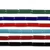 Opaque Solid Color Glass Beads Strands GLAA-N070-01A-CM-1
