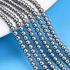 Baking Paint Pearlized Glass Pearl Bead Strands HY-N002-3mm-A01-1