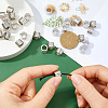 24Pcs Grooved Stainless Steel European Beads STAS-HS0001-81B-3