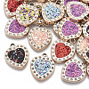 UV Plating Acrylic Pendant Rhinestone Settings PACR-R245-12-1