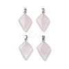 Natural Rose Quartz Pendants G-C110-05A-P-1