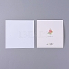 Envelope and Floral Pattern Thank You Cards Sets DIY-I029-01D-3