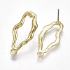 Alloy Stud Earring Findings PALLOY-T065-13-2