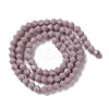 Opaque Solid Color Imitation Jade Glass Beads Strands GLAA-F029-P4mm-13-2