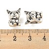Rack Plating Alloy European Beads FIND-B034-38AS-3