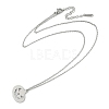 Halloween Series 202 Stainless Steel Cable Chain Pumpkin Pendant Necklaces NJEW-S005-01P-B-2