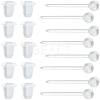 SOFPLATE 500Pcs Eco-Friendly Plastic Stud Earring Findings KY-SP0001-01A-1