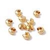 Brass Crimp Beads Covers KK-P219-05C-G02-3