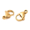 Ion Plating(IP) 304 Stainless Steel Lobster Claw Clasps STAS-AB13-G-01-2