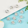Brass Rhinestone Beads X-RB-A011-8mm-28S-2