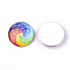 Flat Back Glass Cabochons GGLA-S047-04A-6mm-3