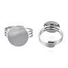 Adjustable Brass Ring Components MAK-Q009-11P-14mm-2