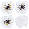 3D Flower Sequin Patches PATC-WH0012-01D-1