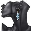 Glass Seed & Glass Beaded Dangle Earrings EJEW-MZ00687-01-2