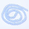 Electroplate Glass Beads Strands EGLA-A044-J1mm-B03-2