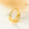 925 Sterling Silver Triple Rings Hoop Earrings for Women IG8200-1-3