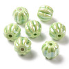 Handmade Pearlized Porcelain Beads X1-PORC-G010-01G-1