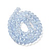 Transparent Baking Paint Glass Beads Strands DGLA-A034-T8mm-D13-2