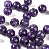 100Pcs 8mm Natural Charoite Round Beads DIY-LS0002-12-4