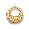 Brass with Cubic Zirconia Pendants KK-E792-10G-1