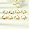 Brass Enamel Stud Earrings KK-CBA8324-23G-1