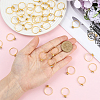 40Pcs Adjustable Alloy Rhinestone Finger Rings for Women RJEW-SP0001-02G-4
