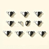 10 Sets Alloy Heart Magnetic Clasps FIND-FS0003-25-7
