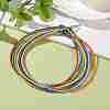 7 Pcs 7 Colors Chakra Jewelry Glass Seed Beaded Necklaces Set NJEW-JN03803-2